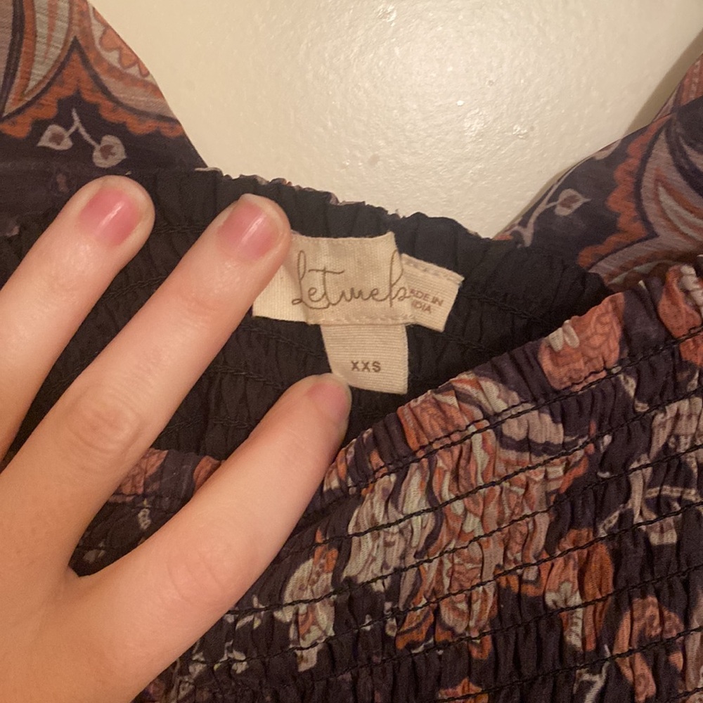 Let Me Be Square Neck Smocked Maxi Dress XXS - Picture 6 of 9